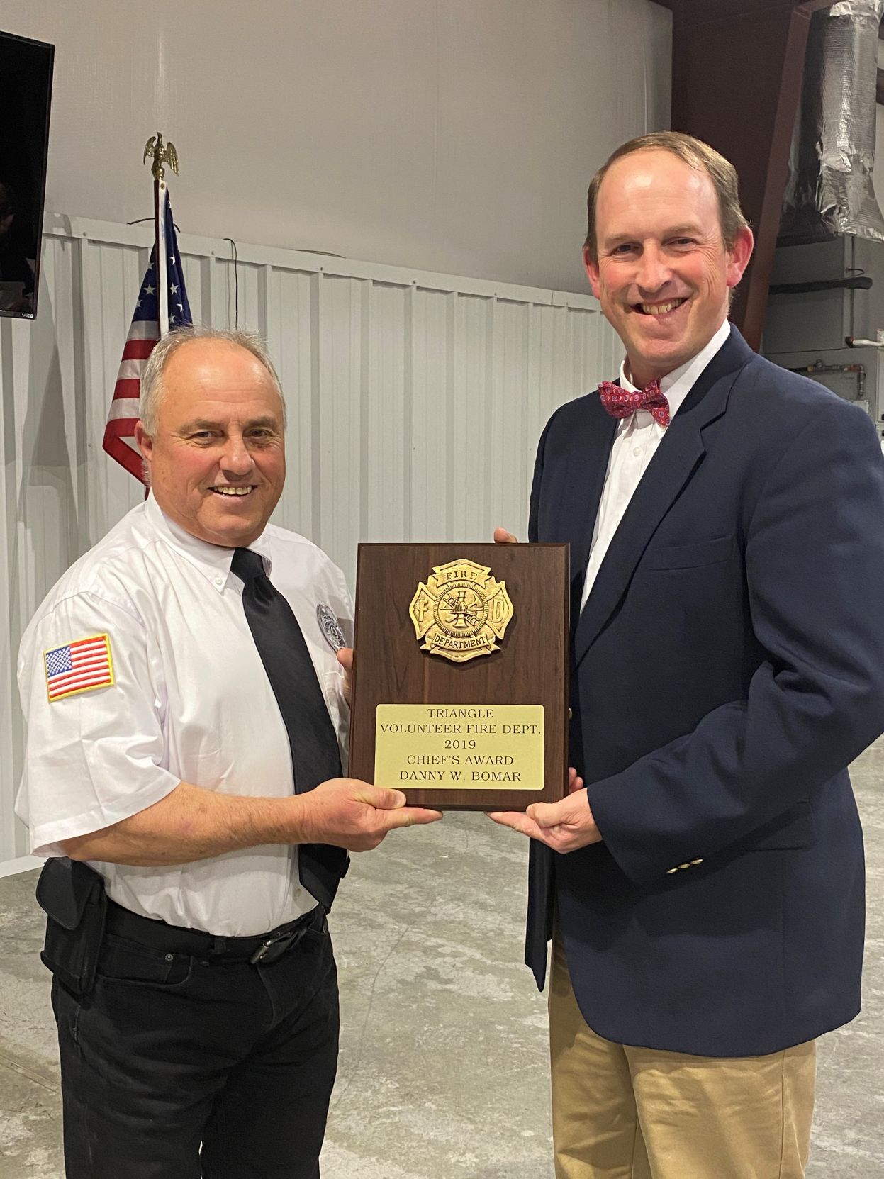TVFD Chiefs Award for 2019 Danny